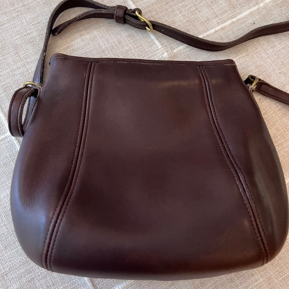 Coach Vintage Small Framed Pouch Crossbody 9990 - Dark chocolate brown - Picture 6 of 7